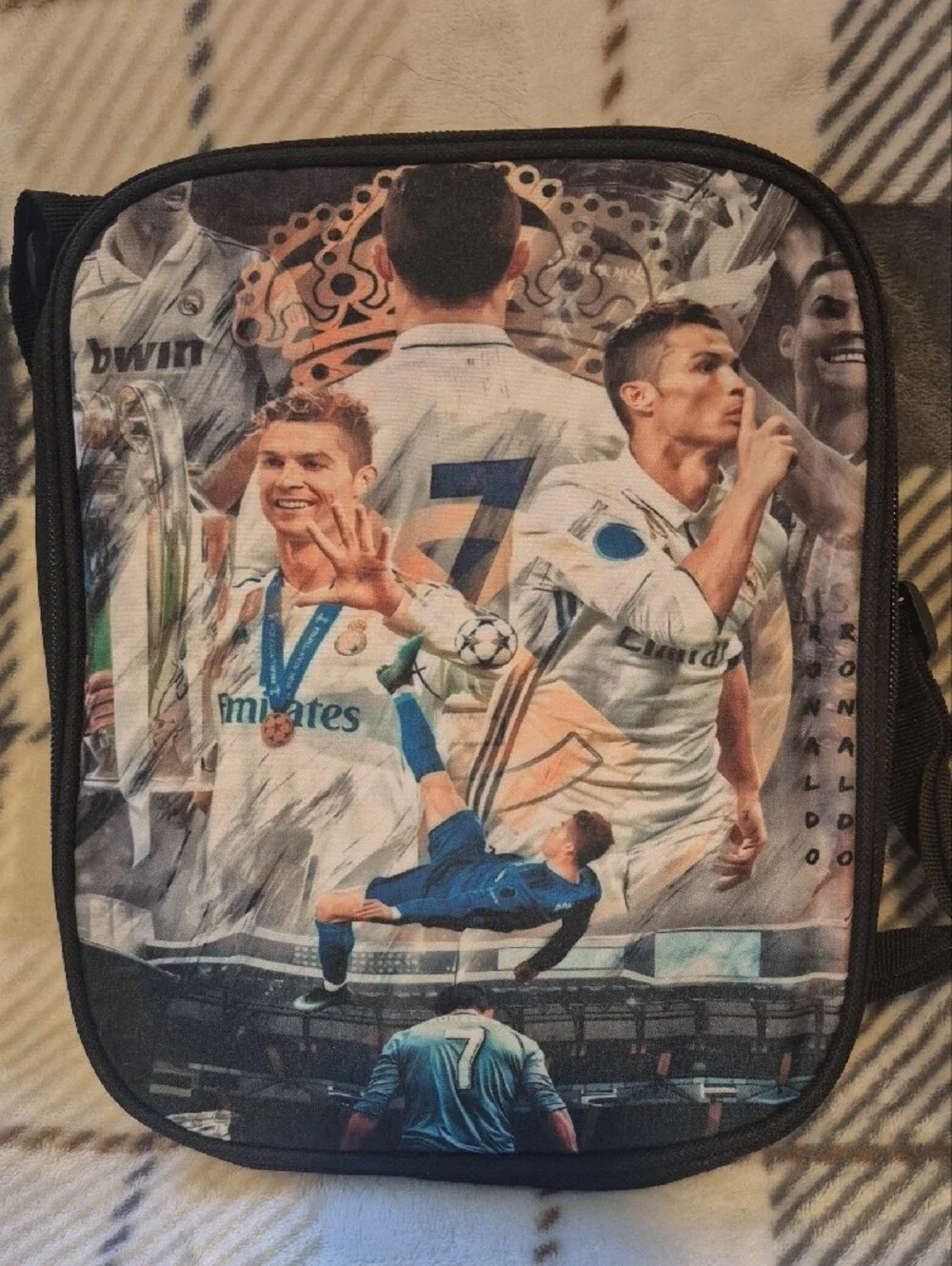 Ronaldo Black Backpack Set